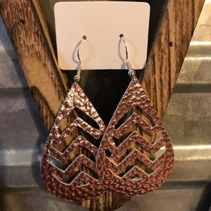 Rose gold earrings